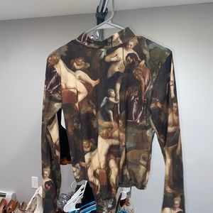 Renaissance Painting Long Sleeve Bodysuit